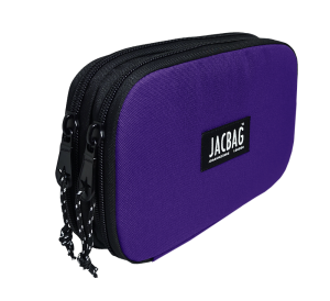 Jacbag Double Cover -Çift Kapaklı Kalem Kutusu Double Cover-Mor