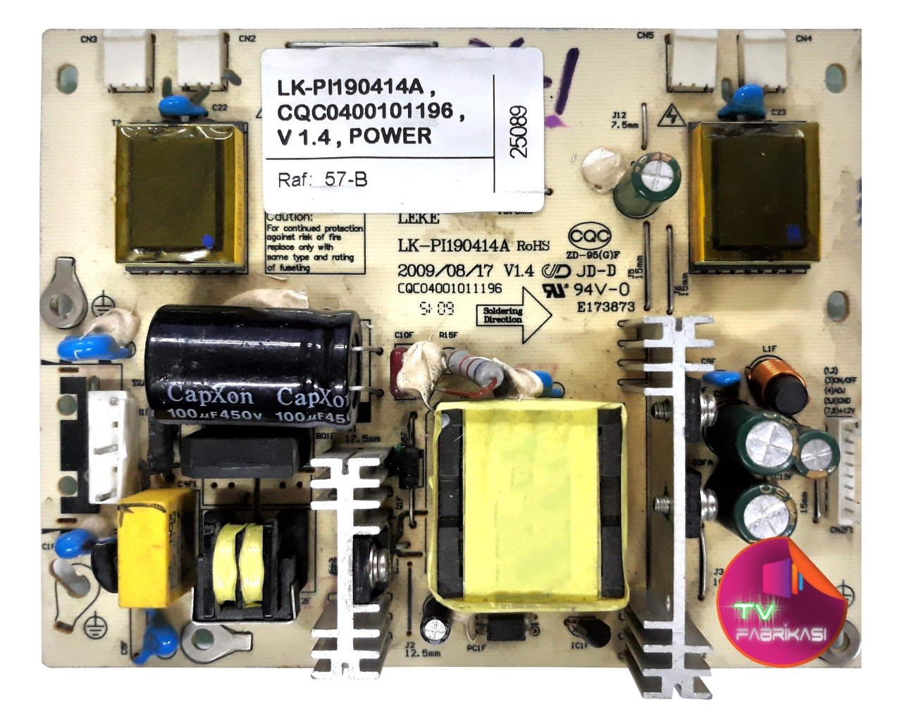 LK-PI190414A , CQC0400101196 , V 1.4 , POWER BOARD , DİĞER , BESLEME