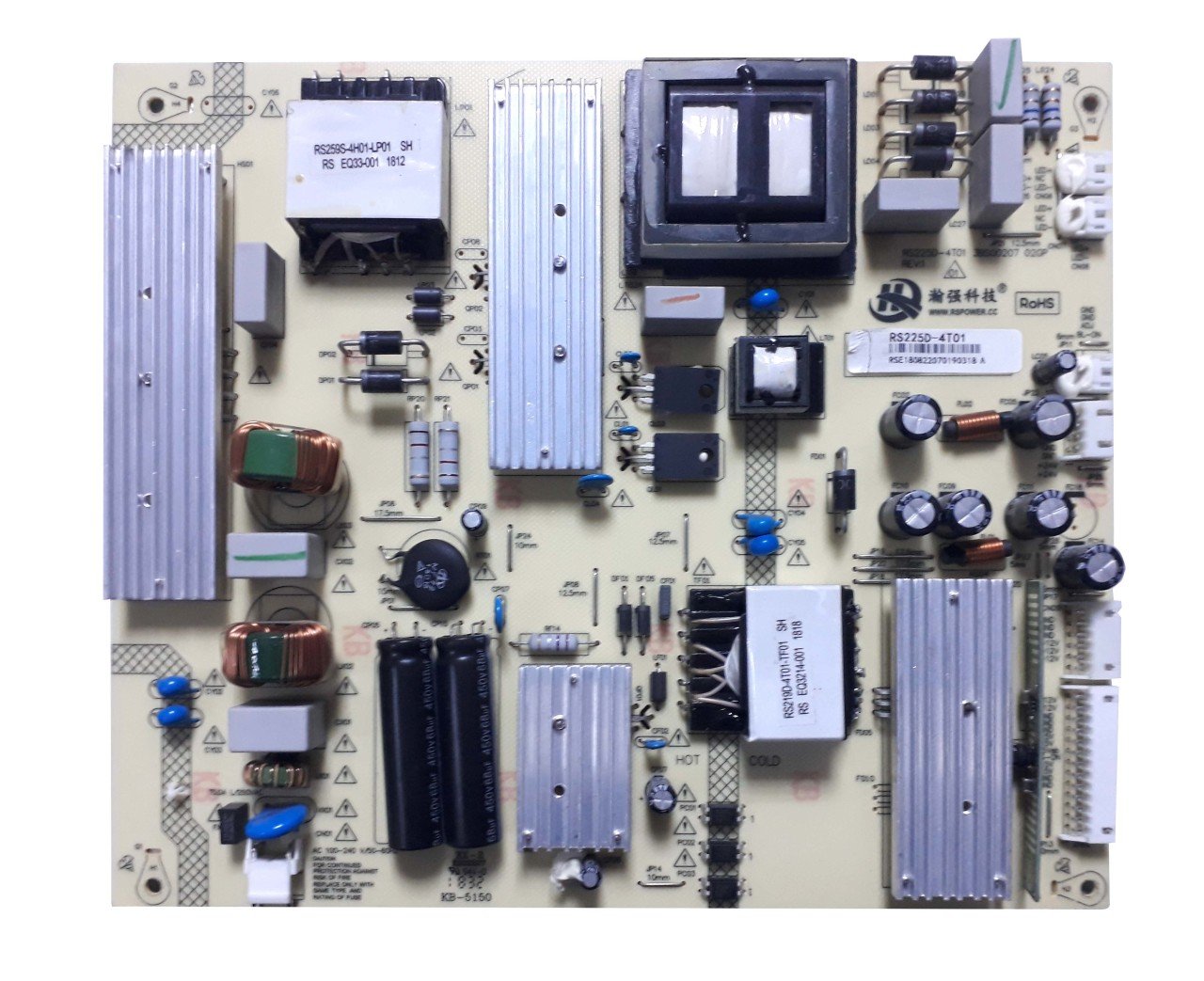 RS225D-4T01 , RNSMU6536 , RTU6549 , Power Board ,  RCA Besleme kart