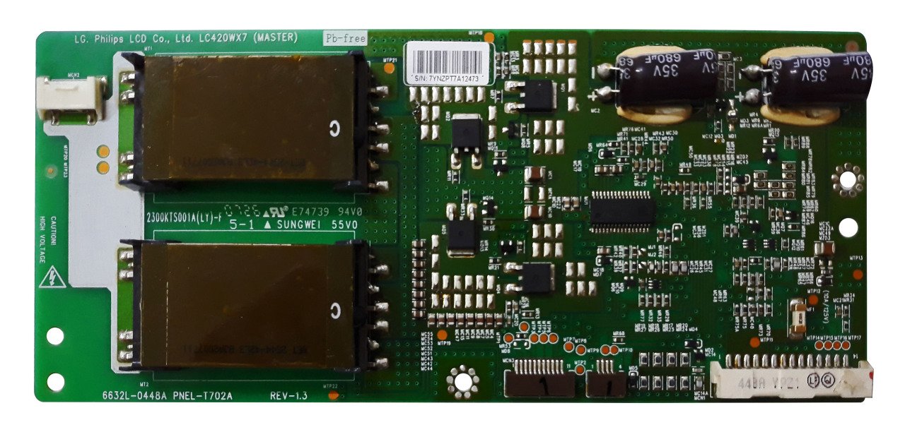 6632L-0448A , PNEL-T702A REV-1.3 , 2300KTS001A(LY)-F , LC420WX7 , LG INVERTER BOARD