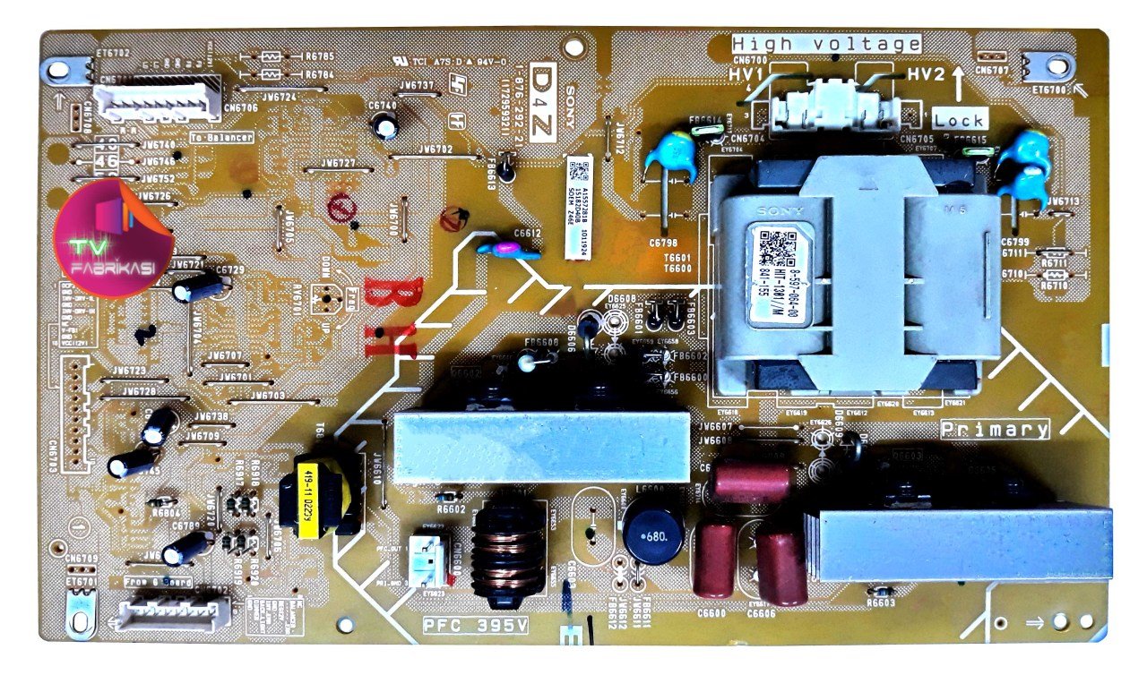 1-876-292-21 , A-1557-281-B , A1557281B , 1172959321 , KDL-46Z4500 , POWER BOARD , SONY BESLEME