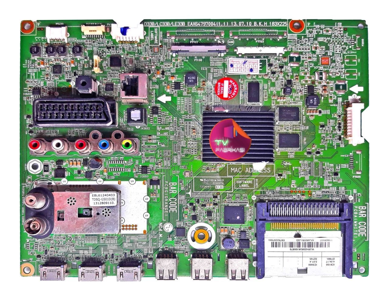 EBT62297950 , EAX64797004(1.2) , LD33B , MAIN BOARD , LG ANAKART