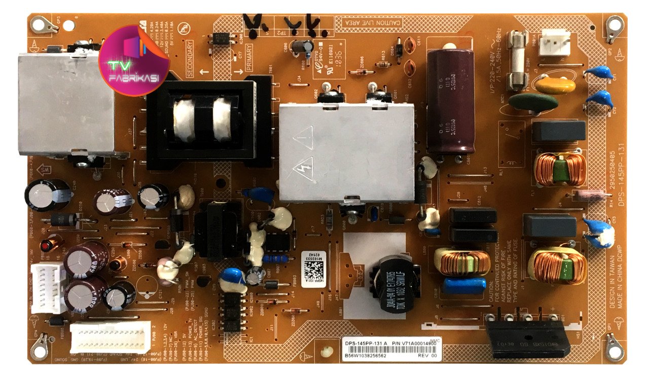 DPS-145PP-131 , DPS-145PP-131A , V71A00014900 , 2950250405 , TOSHİBA,40RV733 , LCD , POWER BOARD , TOSHIBA BESLEME