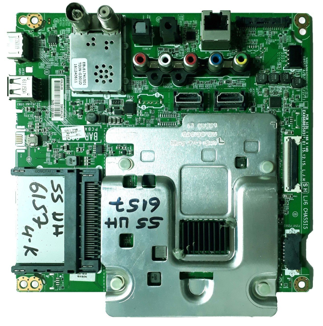 EAX66882503(1.0) , EBT64235522 , 55UH6150-UB, 55H6030-UC , Main Board , LG Anakart