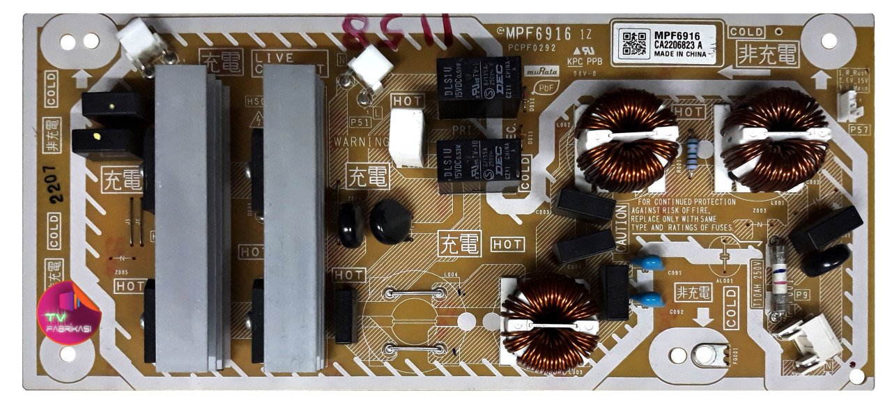 MPF6916 , PCPF0292 , CA2206823 A , POWER BOARD , PANASONIC BESLEME