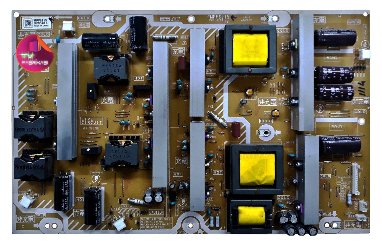 MPF6915 , CA2301462 A , PCPF0291 , TC-P65VT60 , POWER BOARD , PANASONIC BESLEME