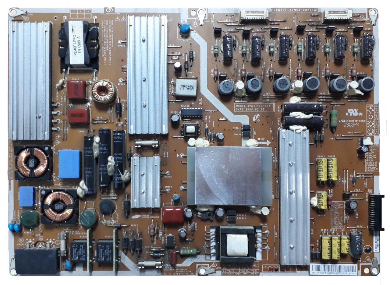 BN44-00271A , PD5512F1 , Power Board , Samsung Besleme kart