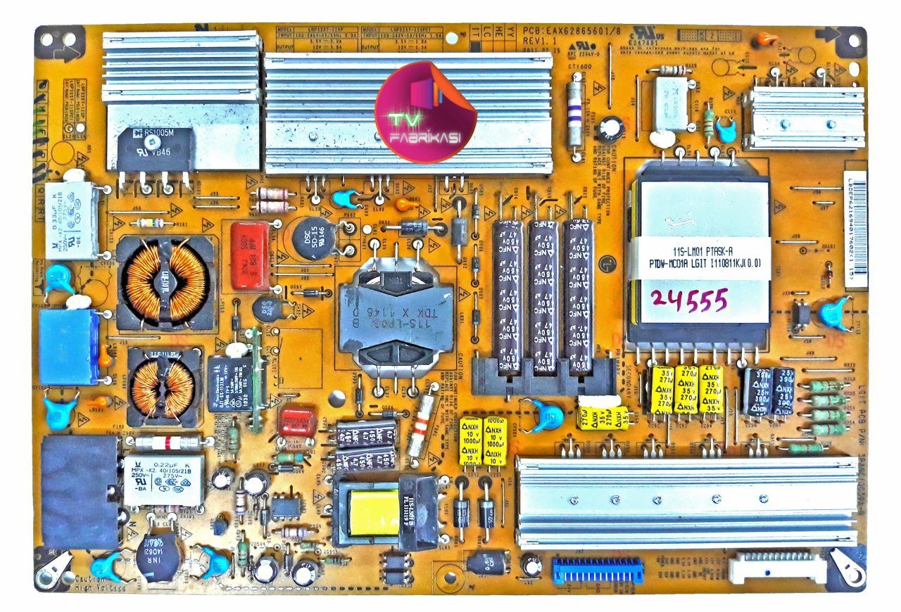 EAX62865601/8 , REV1.1 , LGP3237-11SPC1 , POWER BOARD , LG BESLEME