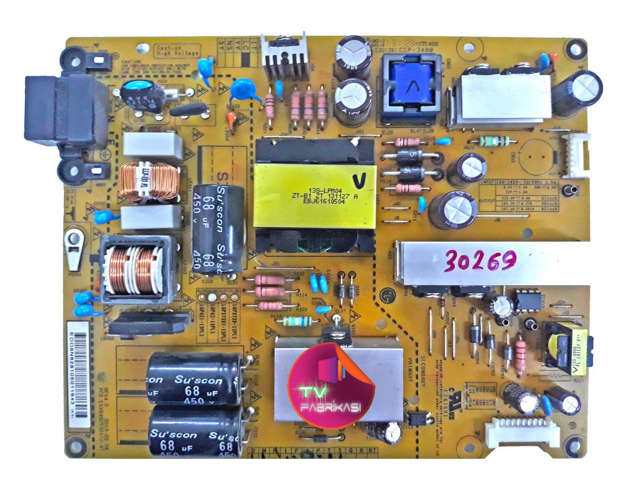 EAX64905301 , 2.4 , REV4.0 , LGP42-13PL1 , POWER BOARD , LG BESLEME