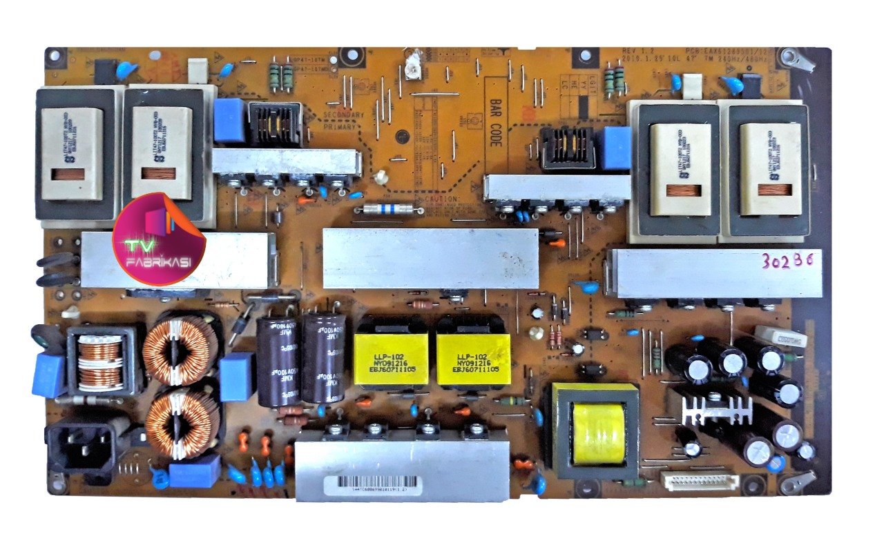 EAX61289501 / 12 , LGP47-10TM , REV1.2 , POWER BOARD , LG BESLEME