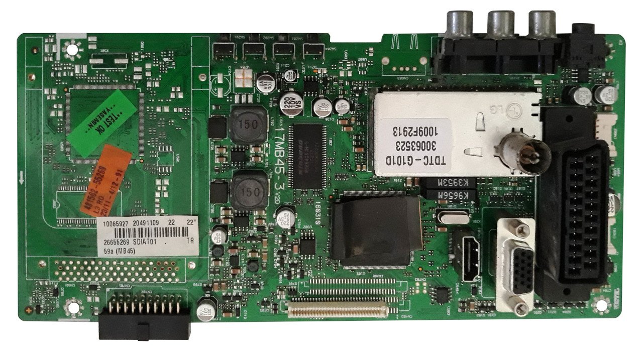 17MB45-3 , 20491109 , 22'' INCH SAMSUNG PANEL , MAIN BOARD , VESTEL ANAKART