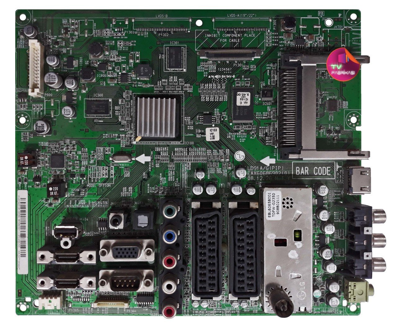 EAX60686902(0) , EBU60710834WR , 37LH30LGD , MAIN BOARD , LG ANAKART