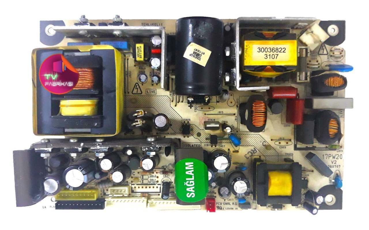 17PW20 , V2 , 260707 , 30036822 , POWER BOARD , VESTEL BESLEME