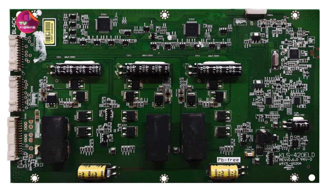 KLS-420ELD , REV:0.6.0 , 6917L-0020A , S1600(T) , 42SL9500 , LC420WUL SB T1 , LG LED DRIVER BOARD