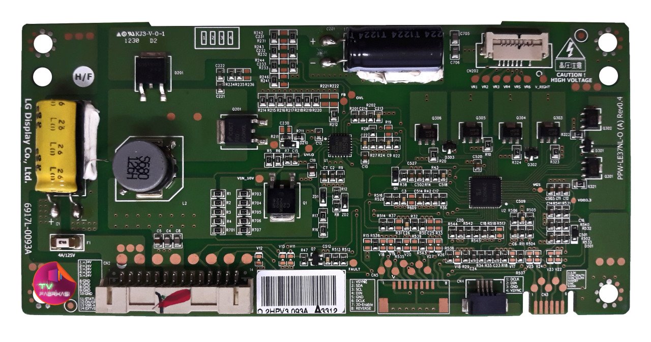 6917L-0093A , PPW-LE37NL-O (A) REV0.4 , LC370EUD-SEF2 , LG LED DRIVER BOARD