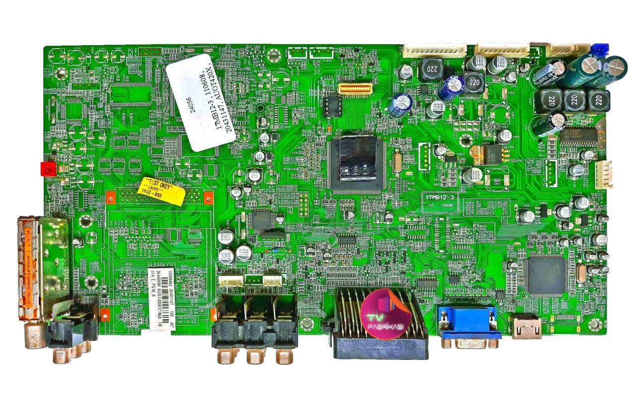 17MB12-3 , 110608 , 20431147 DIJ 42'' , ANAKART VESTEL , MAIN BOARD