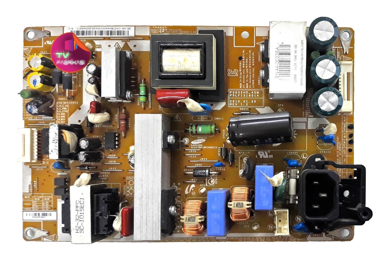 BN44-00338A , P2632HD_ASM , PSLD121401A , REV 1.2 , LE32C450E1W , POWER BOARD , SAMSUNG BESLEME