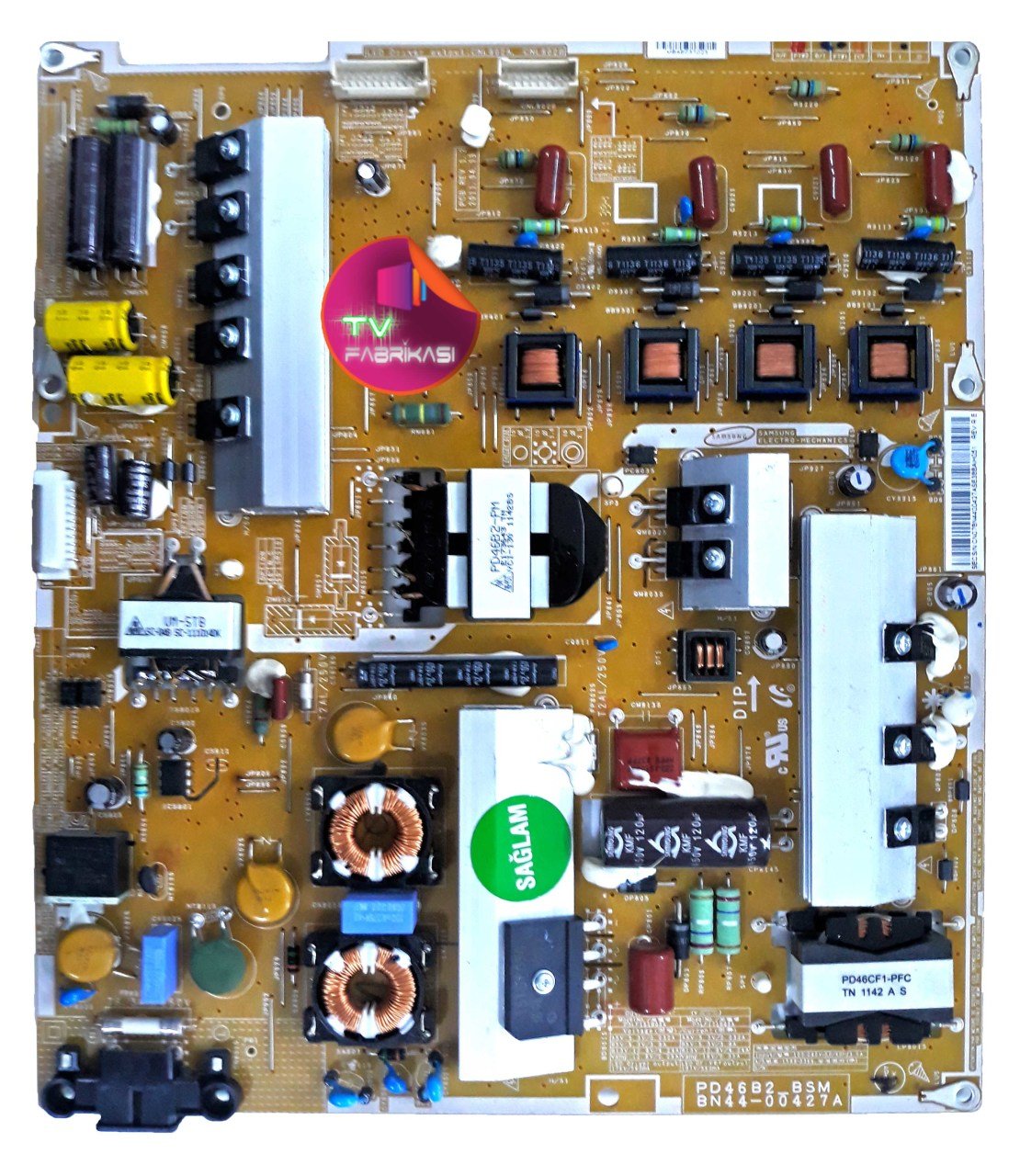 BN44-00427A , REV 1.2 , PD46B2-BSM , UE40D6510 , POWER BOARD , SAMSUNG BESLEME