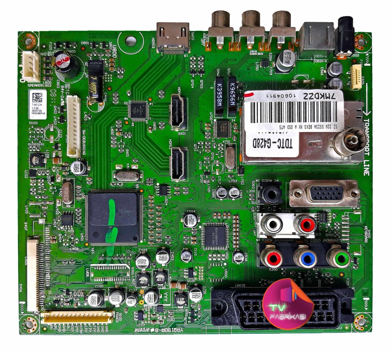 YRQ190R-8 , 7MKDZZ , MAIN BOARD , ARÇELIK ANAKART