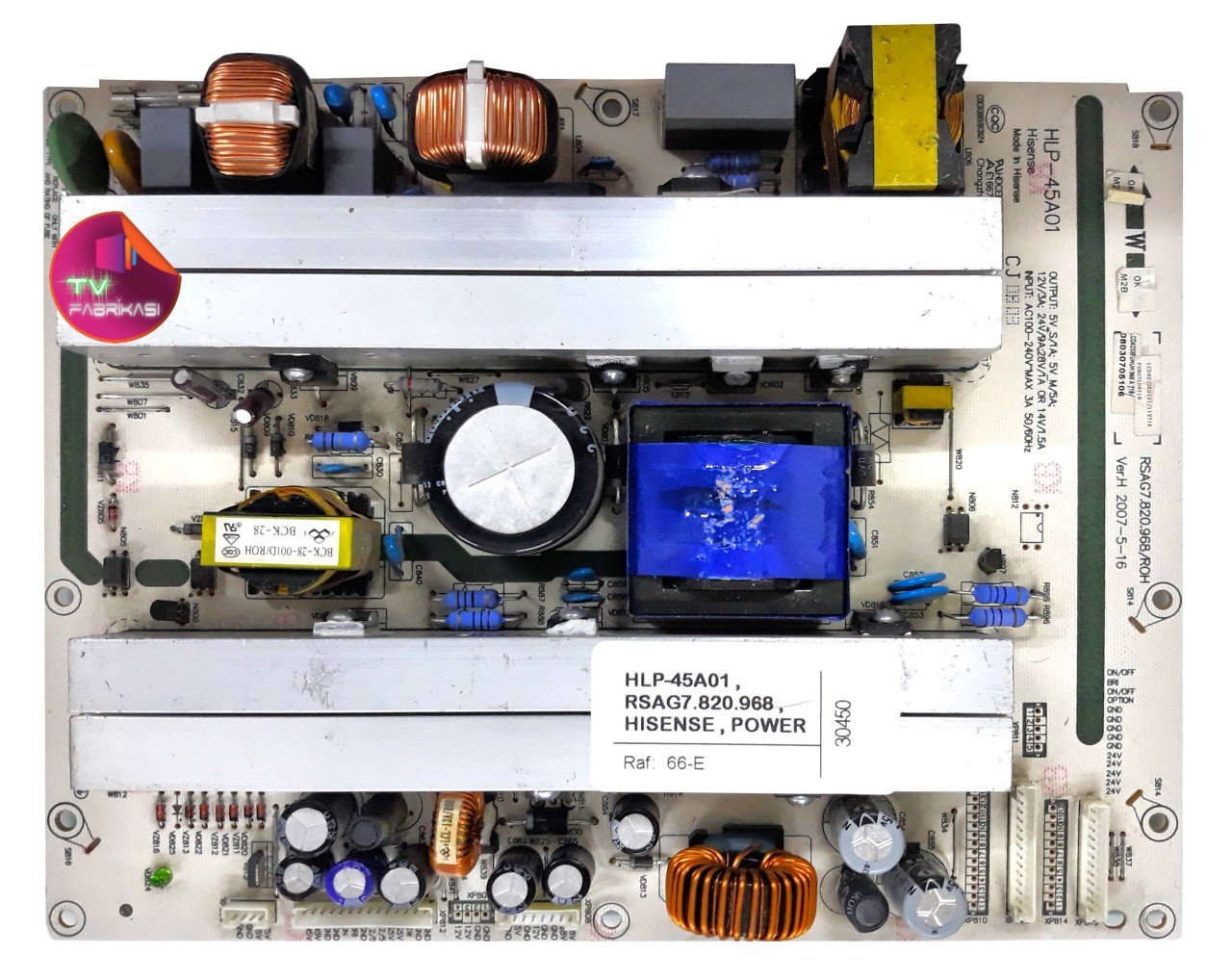 HLP-45A01 , RSAG7.820.968 , HISENSE , POWER BOARD , SUNNY BESLEME