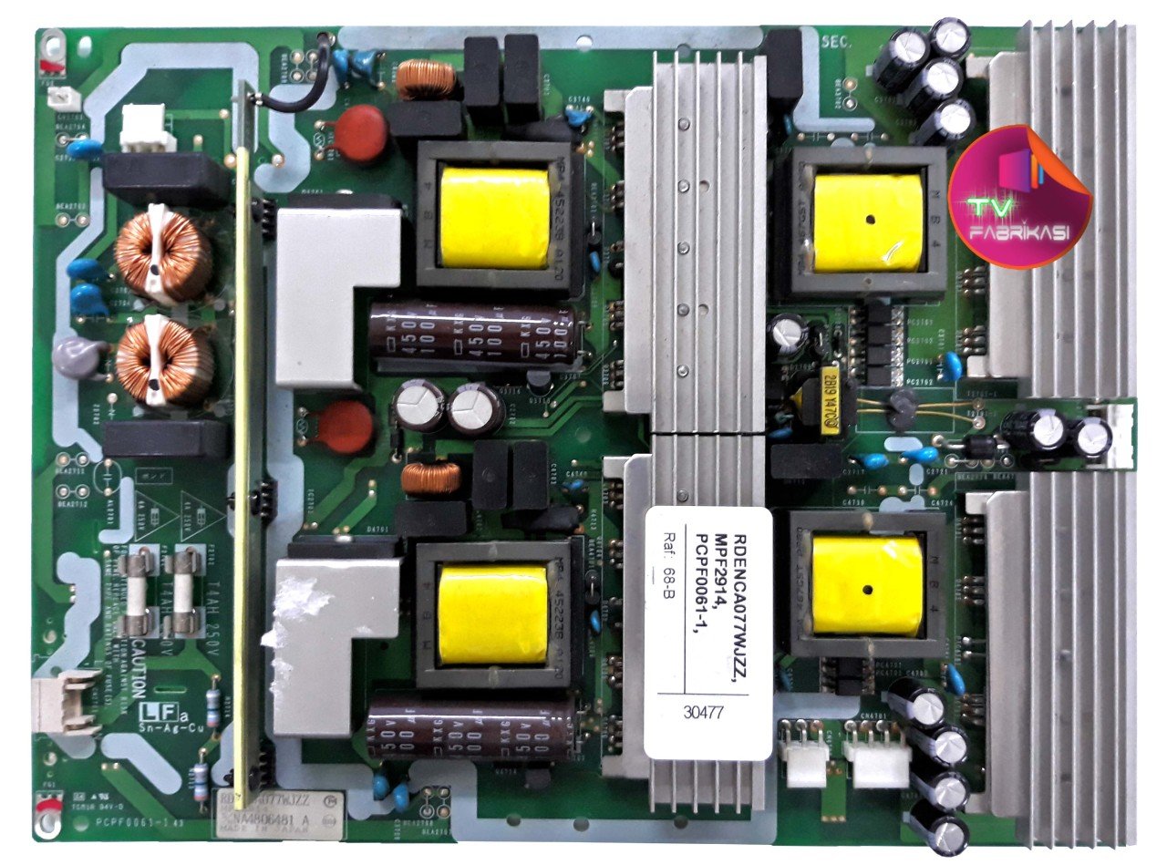 RDENCA077WJZZ , MPF2914 , PCPF0061-1, LOEWE LCD TV, POWER BOARD, LOEWE XELOS SL 32 , LOEWE BESLEME