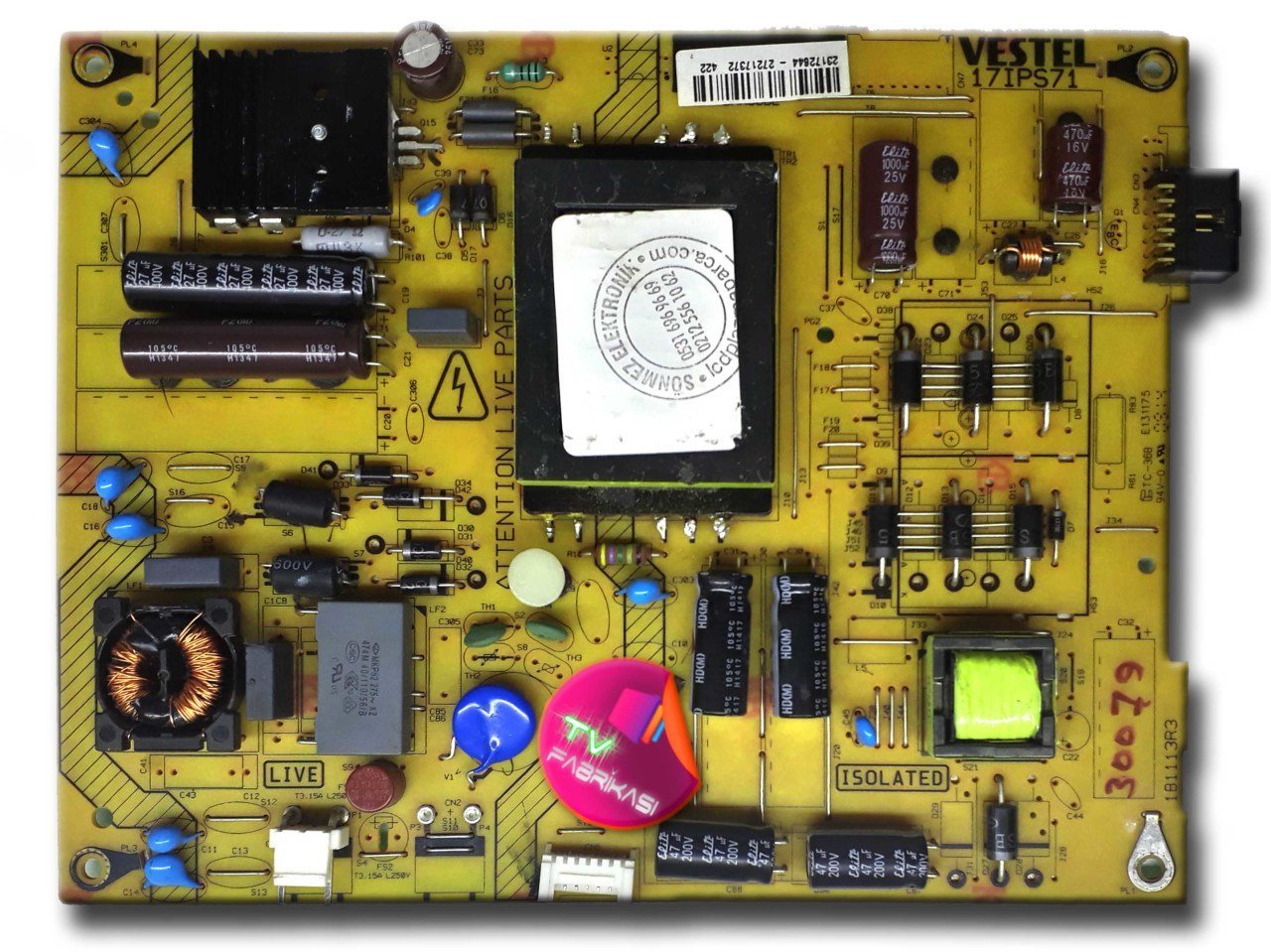 17IPS71 , 181113R3 , 23172644 , POWER BOARD , VESTEL BESLEME