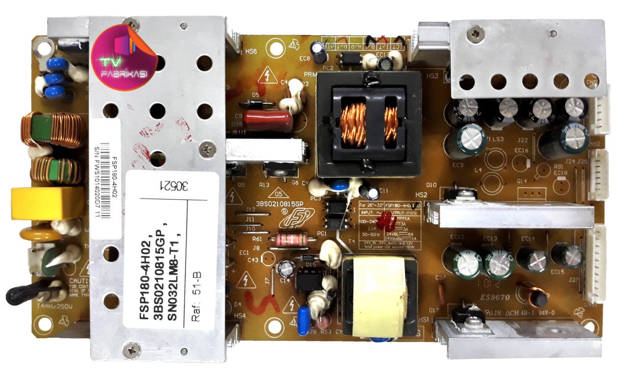 FSP180-4H02 , 3BS0210815GP , SN032LM8-T1 , POWER BOARD ,  SUNNY BESLEME