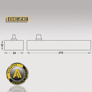 Geze TS 500 N Zemine Gömme Kapı Kapatıcı Hidrolik