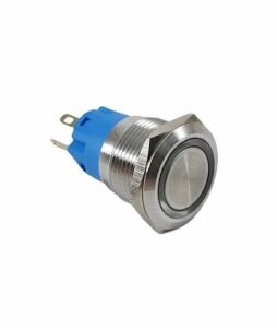 Swion 19mm Led'li Metal Buton Kalıcılı Kırmızı Led