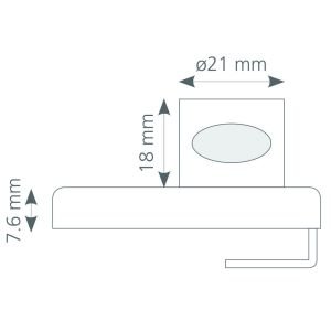 Canex Cam Kilidi Tekli Oval Tip