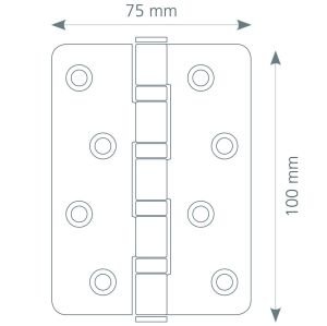 Canex Paslanmaz Menteşe 2.2 mm Oval Sarı