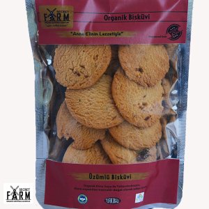 Organik Üzümlü Bisküvi ( 65 gr. )