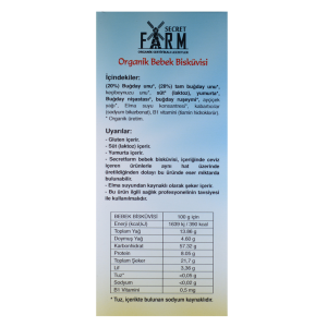 Organik Bebe Bisküvisi