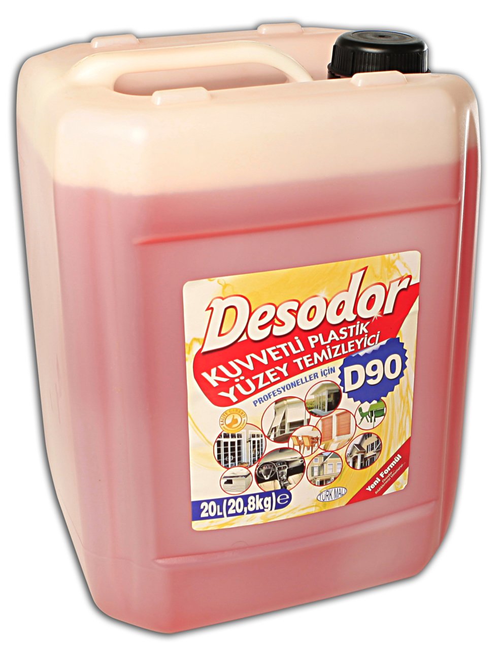 DESODOR D90 KUVVETLİ PLASTİK YÜZEY TEMİZLEYİCİ 20L