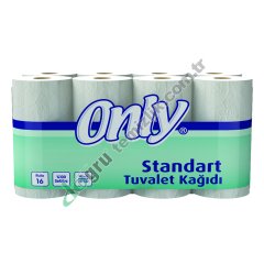 Only 16'lı Standart Tuvalet Kağıdı 2 Katlı %100 Selüloz