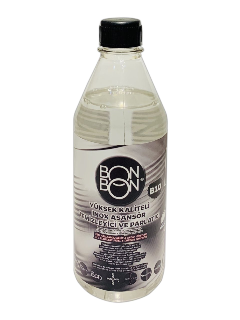 BONBON B10 YÜKSEK KALİTELİ İNOX (PASLANMAZ ÇELİK) ASANSÖR TEMİZLEYİCİ VE PARLATICI 500ML