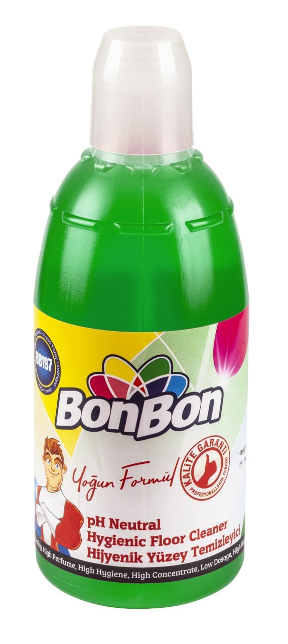 BONBON BB197Y YEŞİL PH NEUTRAL HİJYENİK YÜZEY TEMİZLEYİCİ 1000ML