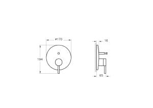 VitrA Origin Ankastre Banyo Bataryası Krom