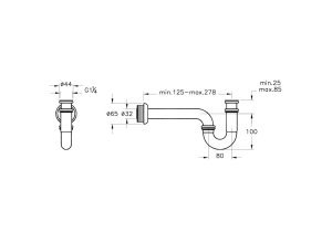 Artema Lavabo/Evye Sifonu (P Tipi)A45117