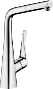 HANSGROHE METRİS TEK KOL.320 EBS SİPİRALLİ KROM