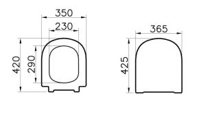 Vitra Arkitekt Universal 2 Yavaş Kapanır Klozet Kapağı (Model 2)