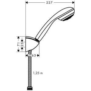 HANSGROHE CROMETTA 85 1JET EL DUŞU 1.25 Mt