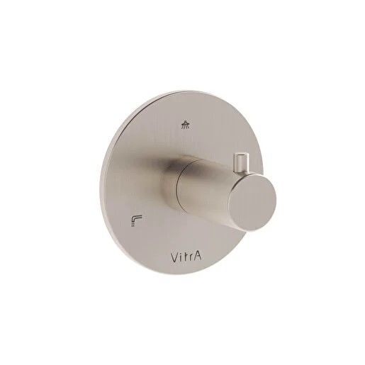 VitrA Origin Ankastre 3 Yollu Yönlendirici Sıva Üstü Grubu Fırçalı Nikel