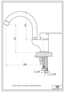 GPD MTL65-C ATROS TEK GÖVDE LAVABO BATARYASI