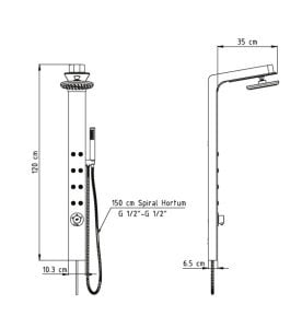GPD DSP04 DUŞ KOLONU