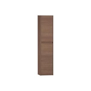S50+ Boy Dolabı 35 cm 2 Kapaklı Koyu Meşe Sol