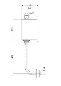 GPD FBP02 Fotoselli Pısuar Bataryası (sıva altı)