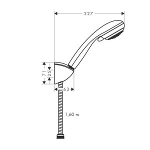 Hansgrohe Crometta 85 Vario El Duş Takımı
