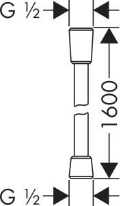 Isıflex Duş Hortumu DN15 1,60 m