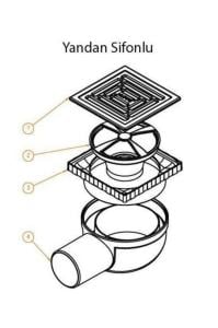HÜPPE MASTER X YALITIMLI NOKTASAL SU GİDERİ 10X10MAT YANDAN
